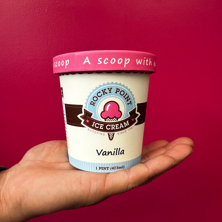 Rocky Point Ice Cream -  Vanilla 1 Pint