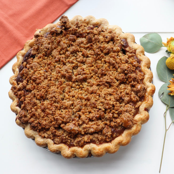 Caramel Apple Walnut Pie