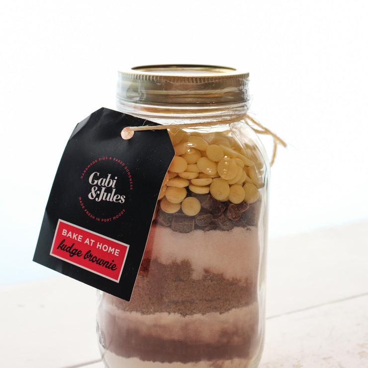 Fudge Brownies in a Jar