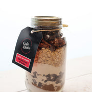 Chocolate Pecan Oat Cookies in a Jar